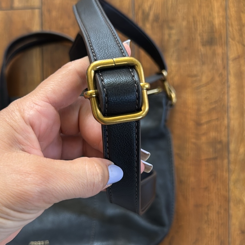 Fossil Black Leather Crossbody Bag - Picture 4 of 5